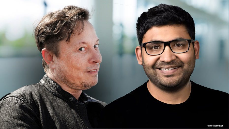 Elon Musk und Parag Agrawal.